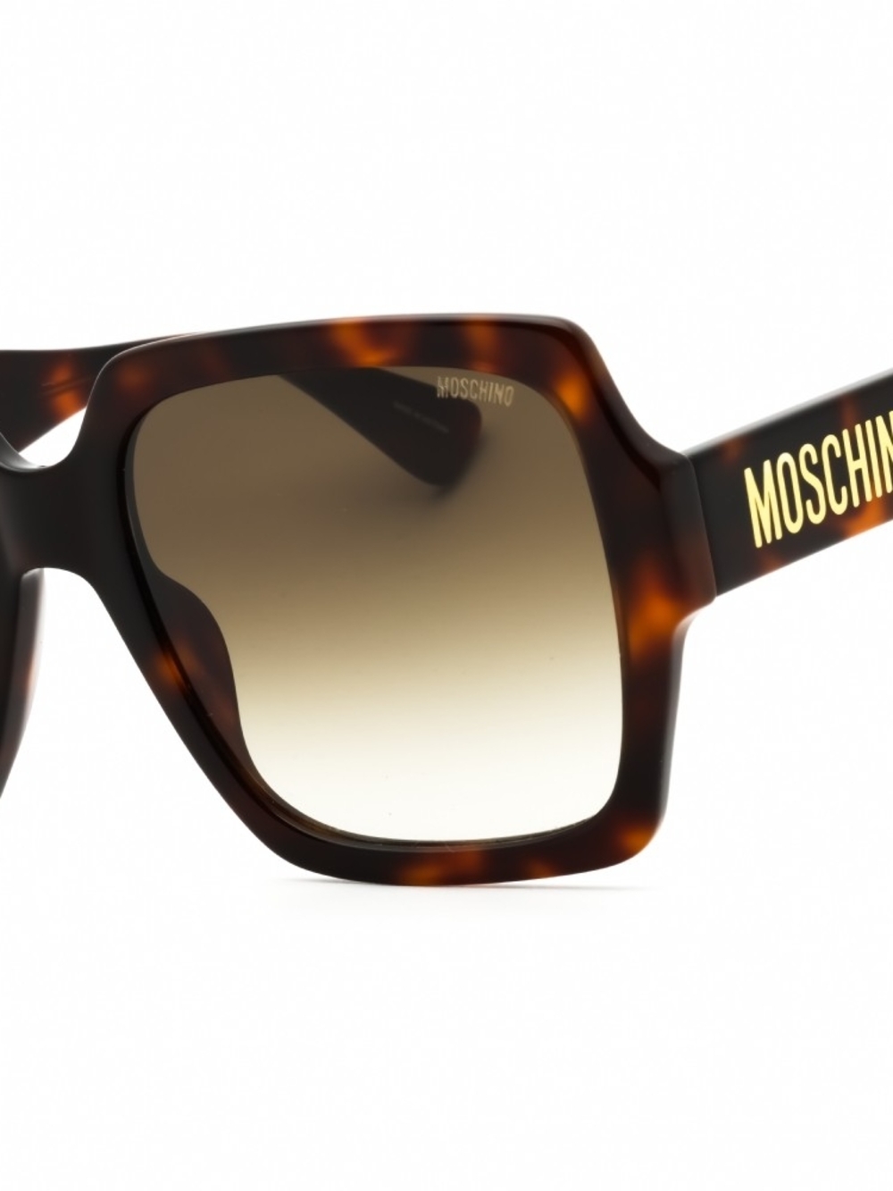 Brand New Moschino Tortoiseshell Frame Sunglasses with Gradient Brown Lenses